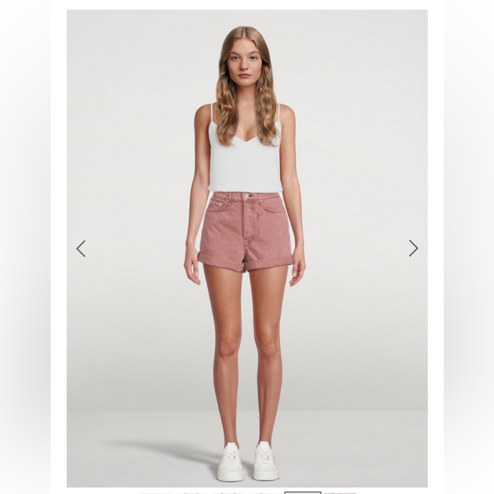 rag & bone Maya High Waisted Shorty Shorts - Picture 2 of 5